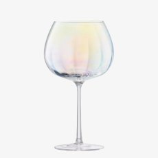 画像2: 【LSA】PEARL 　ゴブレット　ワイングラス　650ml 2個セット　吹きガラス　 Balloon Goblet 　 Mother of Pearl　  箱入り ハンドメイド ポーランド製 (2)