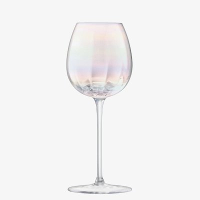 画像2: 【LSA】PEARL 　ゴブレット　ワイングラス　650ml 2個セット　吹きガラス　 Balloon Goblet 　 Mother of Pearl　  箱入り ハンドメイド ポーランド製