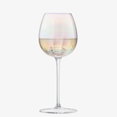 画像2: 【LSA】PEARL ワイングラス　325ml 4個セット Pearl White Wine Glass x 4 Mother of Pearl LSA International  箱入り ハンドメイド ポーランド製 (2)