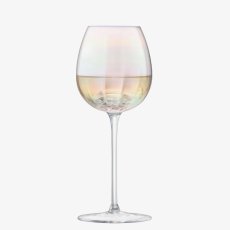 画像6: 【LSA】PEARL ワイングラス　325ml 4個セット 吹きガラス　Pearl White Wine Glass x 4 Mother of Pearl LSA International  箱入り ハンドメイド ポーランド製 (6)