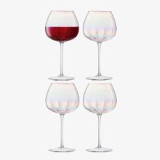 画像7: 【LSA】PEARL  ワイングラス　460ml 　4個セット　吹きガラス　 PEARL  Red Wine Glass x 4　Mother of Pearl  箱入り ハンドメイド ポーランド製 (7)