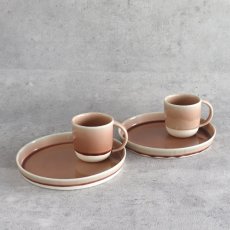 画像3: 【 Gift 】Lien 　カップ＆プレート　ペアセット 　リヤン　 マグカップ　プレートM 21cm 　磁器　日本製　ピンク　グレー (3)