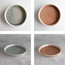 画像4: 【 Gift 】Lien 　リヤン　プレートL 24cm　磁器　日本製　ピンク　グレー 美濃焼 (4)