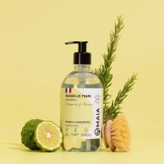 画像2: 【MAIA】　ディッシュソープ 濃縮タイプ 500ml ベルガモット＆ローズマリーの香り｜97.8％天然由来成分  食器用洗剤  ホワイトビネガー配合 マイア フランス製  (2)