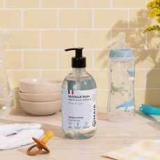 画像1: 【MAIA】　ディッシュソープ ベビー＆敏感肌用 500ml  コットンフラワーの香り｜ 哺乳瓶洗い 食器用洗剤 アレルゲンフリー ホワイトビネガー配合 マイア フランス製  (1)