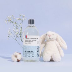 画像3: 【MAIA】　ランドリーソープ ベビー＆敏感肌用 1000ml コットンフラワーの香り｜ 洗濯洗剤 液体 赤ちゃん用 アレルゲンフリー 計量カップ付き マイア フランス製  (3)