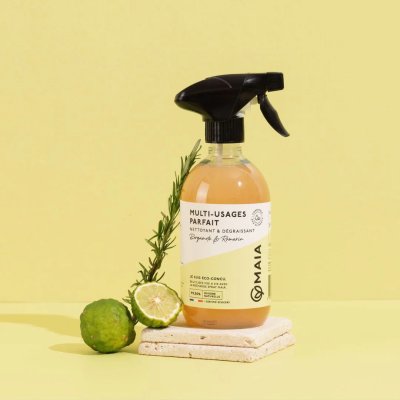 画像3: 【MAIA】 ガラス&ミラークリーナー ホワイトフラワーの香り 500ml | 窓・鏡用洗剤 拭き跡ゼロ 植物由来成分 マイア フランス製