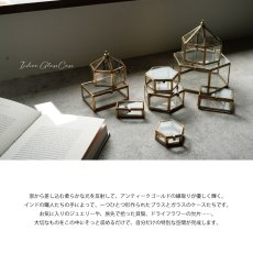 画像2: 【MALAIKA】サーカステント　ガラスケース　インテリアに　小物入れ　（S・M）　インド製　アンティーク調 (2)