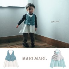 画像1: 【 MARL MARL】マールマール gar?on baby 　エプロン ベビー　　ベビー用品　 (1)