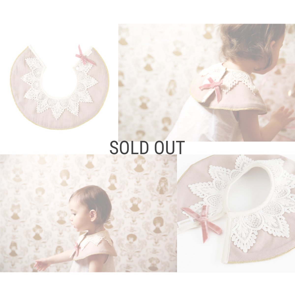 画像4: 【 MARL MARL】マールマール　スタイ　dolce1 lace collar  bib　ベビー用品　 (4)