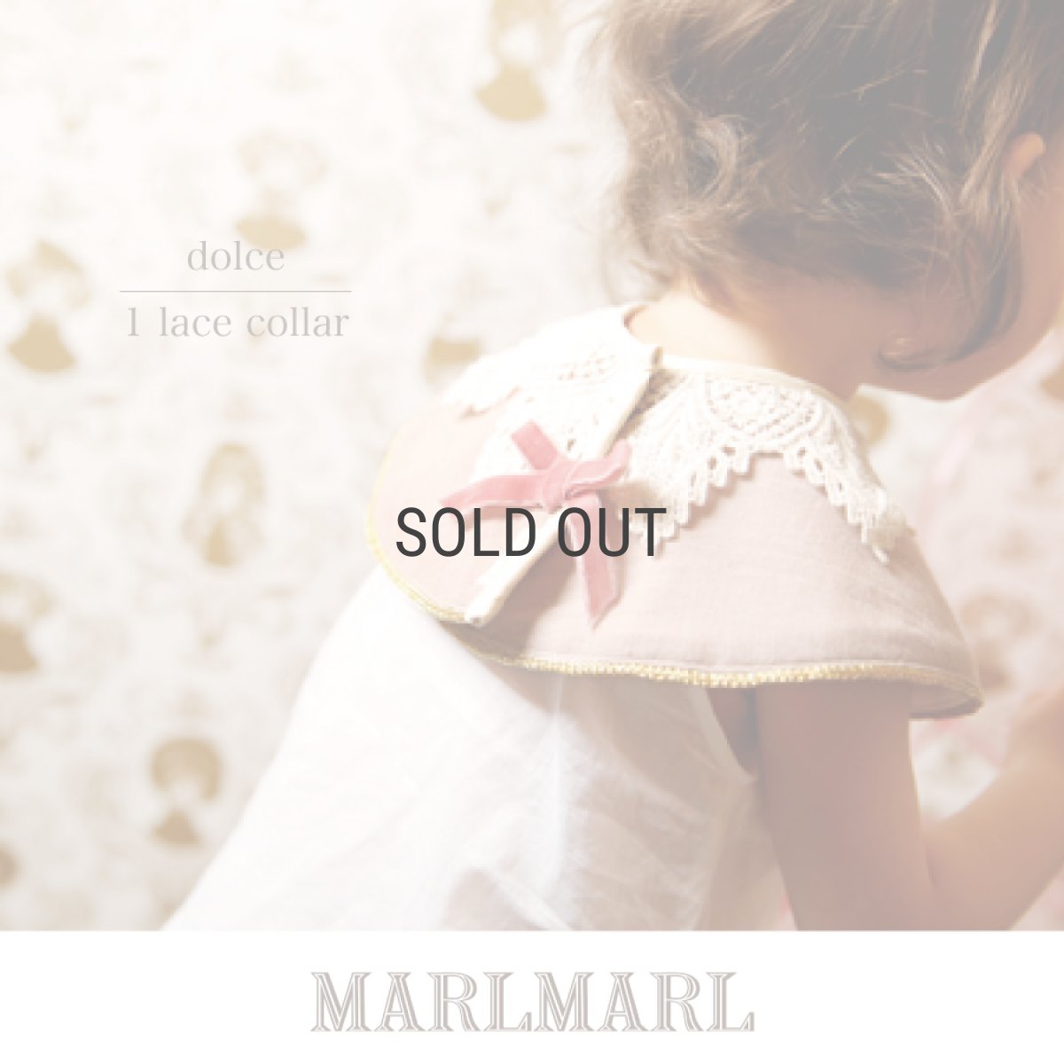 画像1: 【 MARL MARL】マールマール　スタイ　dolce1 lace collar  bib　ベビー用品　 (1)