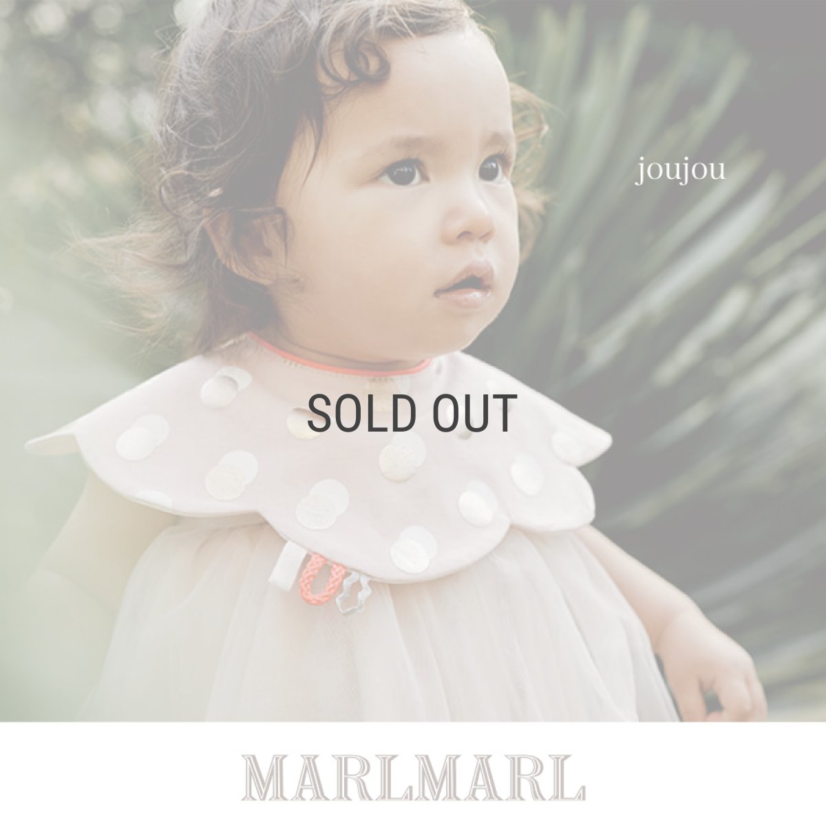 画像1: 【 MARL MARL】マールマール　スタイ　joujou 3 string pink  bib　ベビー用品　 (1)