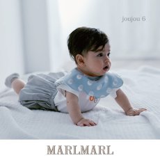 画像1: 【 MARL MARL】マールマール　スタイ　joujou 6 string blue  bib　ベビー用品　 (1)