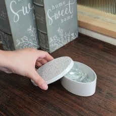 画像6: 【Chouette】シュエット　オーバルボックス 　ホワイト　菓子器　小物入れ　黒土　Des Pre　日本製　美濃焼 (6)