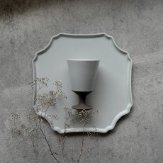 画像5: 【Chouette】シュエット　プレートL　25x25cm  ホワイト　黒土　Des Pre　日本製　美濃焼 (5)