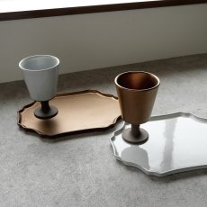 画像9: 【Chouette】シュエット　カップ　 ブロンズ　ホワイト　ワイングラスみたいなカップ　黒土　Des Pre　日本製　美濃焼 (9)
