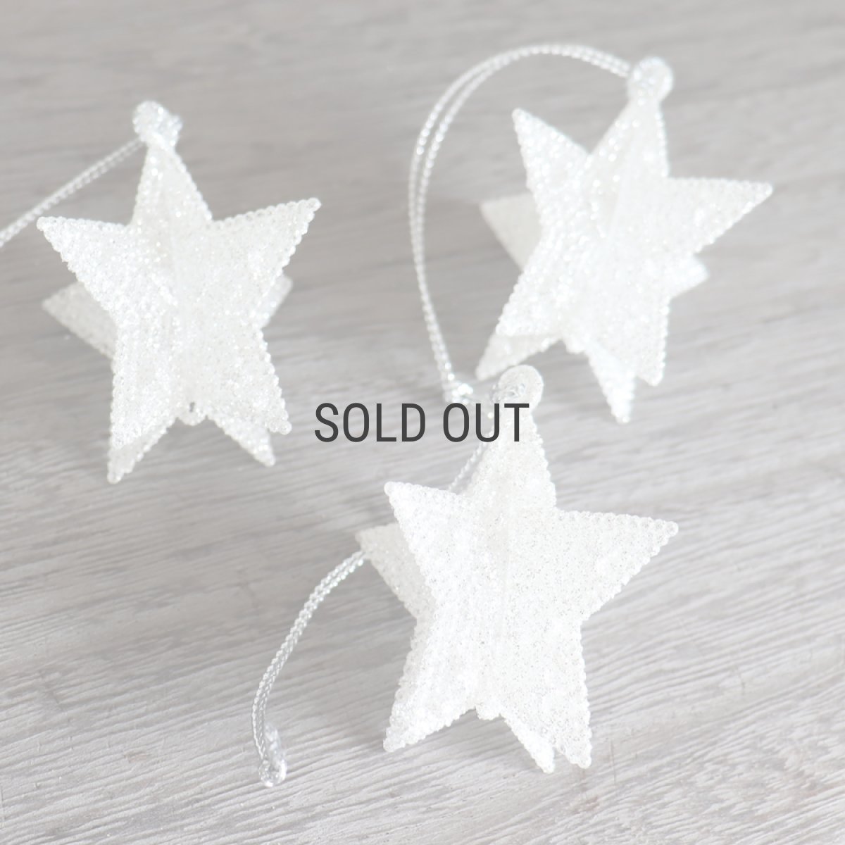 画像6: 【 MNM 】シャンパングリッタースターオーナメント　3個セット　ゴールド　シルバー　H5cm (6)