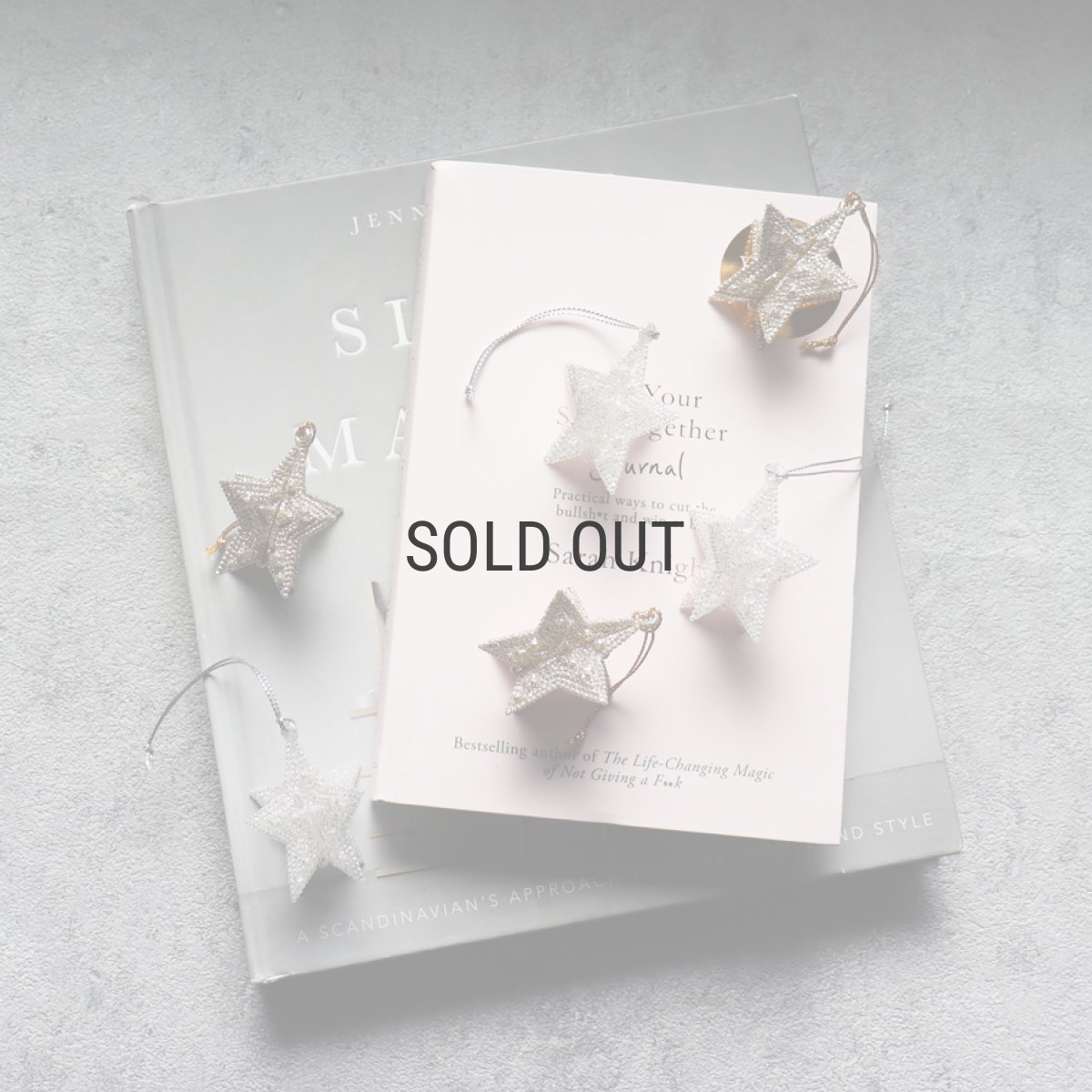 画像4: 【 MNM 】シャンパングリッタースターオーナメント　3個セット　ゴールド　シルバー　H5cm (4)