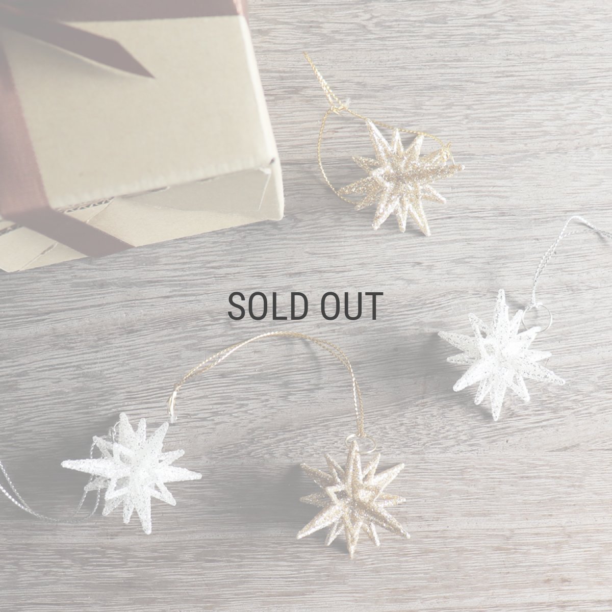 画像1: 【 MNM 】スターバーストオーナメント　2個セット　ゴールド　シルバー　H4.8cm (1)