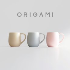 画像1: 【ORIGAMI】マットカラー　アロマバレルマグ　ラテ　オリガミ　コーヒー　磁器カップ　マグカップ　日本製　Aroma Barrel (1)