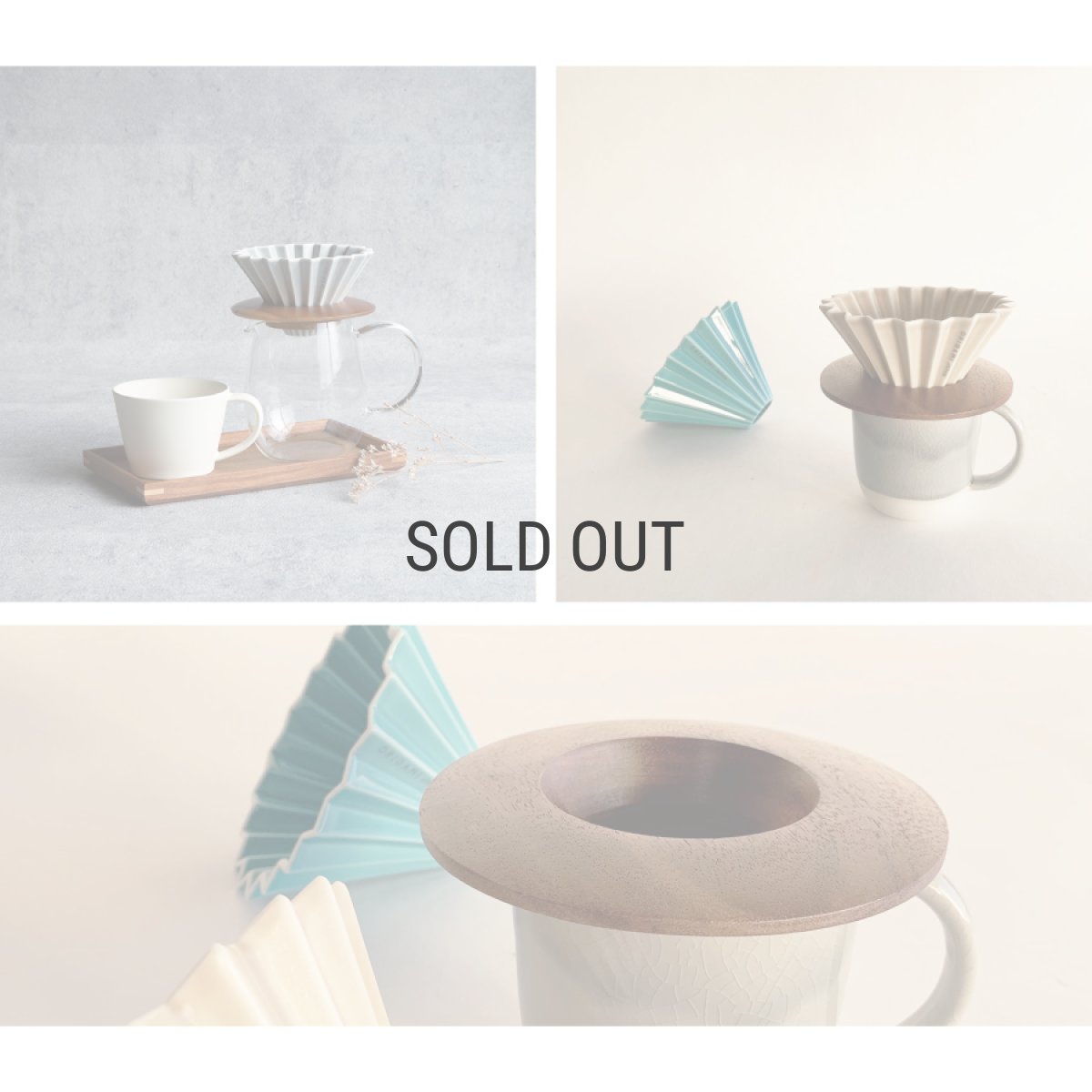 画像3: 【ORIGAMI】ドリッパーホルダー Wooden Dripper Holder S・M兼用 アカシア 木製 オリガミ (3)