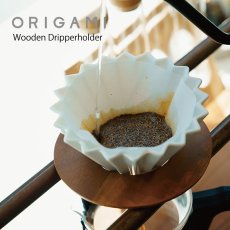 画像1: 【ORIGAMI】ドリッパーホルダー Wooden Dripper Holder S・M兼用 アカシア 木製 オリガミ (1)
