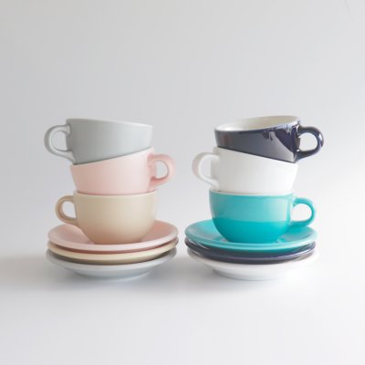 画像3: 【ORIGAMI】ラテボウル専用ソーサー　６オンス８オンス 10 オンス 　ソーサー　オリガミ　珈琲　磁器　日本製　Latte Bowl Saucer Clear color