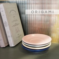 画像1: 【ORIGAMI】マットカラー　ラテボウル専用ソーサー　６オンス８オンス 10 オンス 　ソーサー　オリガミ　珈琲　磁器　日本製　Latte Bowl Saucer Mat color (1)