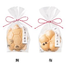 画像6: 【 OCEAN ＆TERRE 】お茶漬け最中　亀型　梅型　プチギフト　お土産に！　わさび　ちりめん山椒　ふぐ　ゆずこしょう　鯛　梅　鮭　たらこ (6)