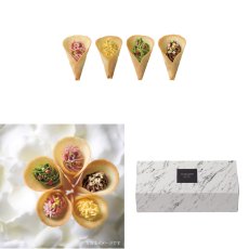 画像3: 【OCEAN & TERRE 】HANATABA  エディブルフラワー　ラングドシャx4個 (ストロベリー・バナナ・抹茶・チョコ)　ギフト　お土産に！ (3)