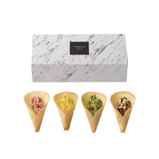 画像7: 【OCEAN & TERRE 】HANATABA  エディブルフラワー　ラングドシャx4個 (ストロベリー・バナナ・抹茶・チョコ)　ギフト　お土産に！ (7)