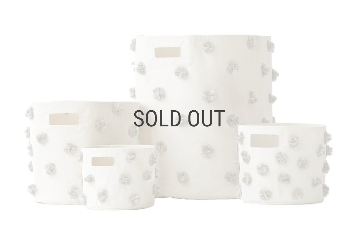 画像8: 【Pehr】ペア 　ポンポンストレージ　Hamper (XXL)　ハンパー　布製ストレージ　キャンパス地　物入れ　おもちゃ入れ　収納　バッグ　インド製　カナダ (8)