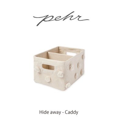画像2: 【Pehr】 ペア ポンポンストレージ　Hide Away small (S)　ハイドアウェイ　スモール　角型　405x160x300mm 布製ストレージ　キャンパス地　物入れ　おもちゃ入れ　収納　バッグ　インド製　カナダ