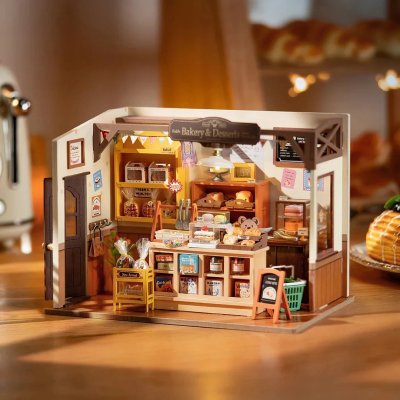 画像1: 【Rolife】Fall into wonder  不思議の世界に　Book Nook　ブックヌーク　英語版説明書　ウッドパズル　ミニチュア　ブックエンド 