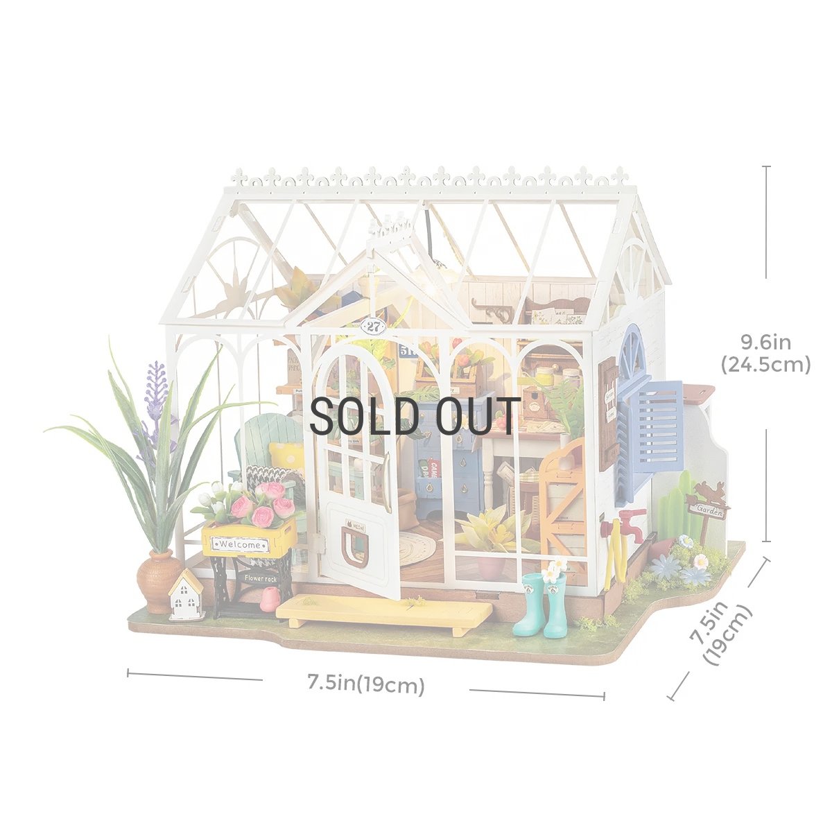 画像7: 【Rolife】 ドリーミー花屋　Dreamy Garden House DIY ミニチュア　ドールハウス　DG163 (7)