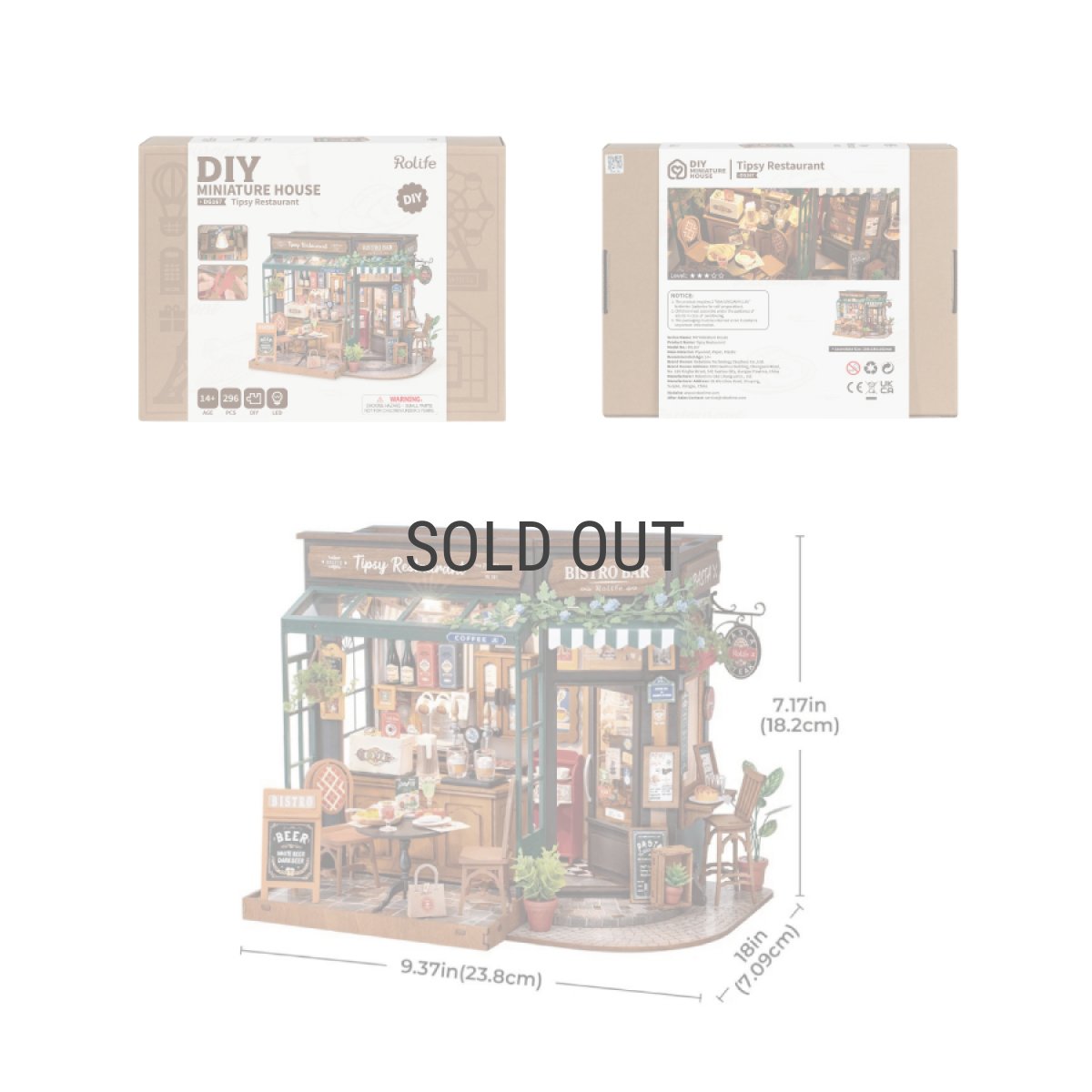 画像6: 【Rolife】ティプシーレストラン　Tipsy Restaurant  DIY ミニチュア　ドールハウス　DG167 (6)