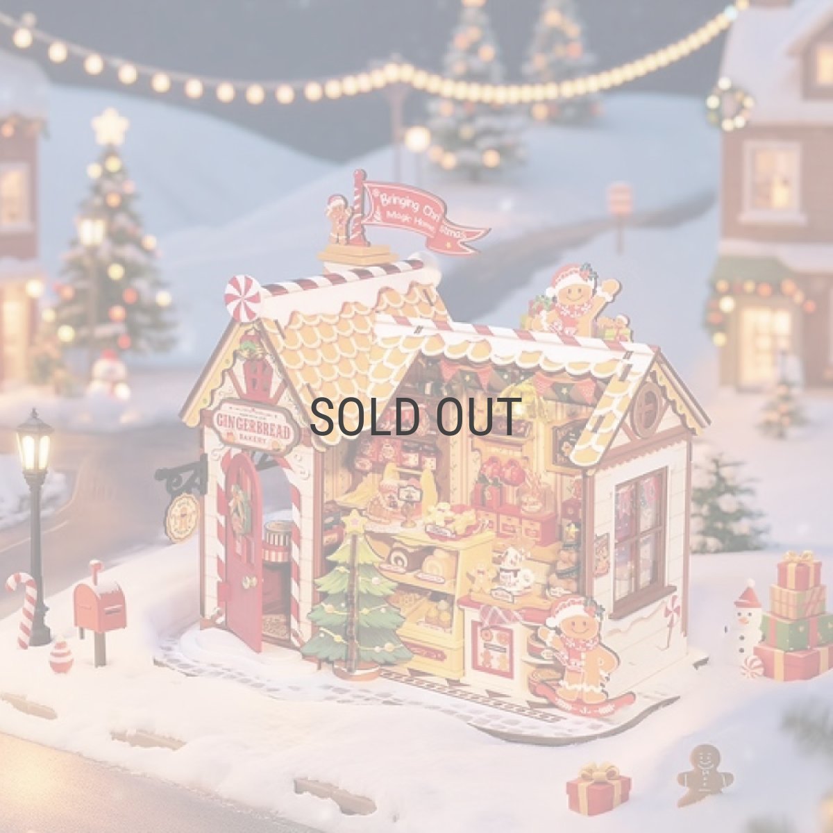 画像1: 【Rolife】  ジンジャーブレッドハウス　Ginger Bread House   DIY ミニチュア　ドールハウス　英語版　DG176 クリスマス (1)