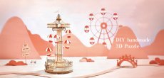 画像15: 【Rolife】パラシュートタワー　 Parachute Tower 　音楽とともに動く　３D　木製パズル　30cm DIY 　ミニチュア模型 (15)