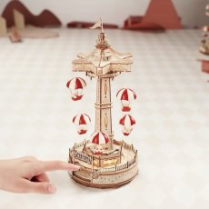 画像14: 【Rolife】パラシュートタワー　 Parachute Tower 　音楽とともに動く　３D　木製パズル　30cm DIY 　ミニチュア模型 (14)