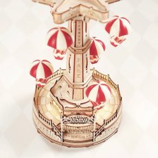 画像13: 【Rolife】パラシュートタワー　 Parachute Tower 　音楽とともに動く　３D　木製パズル　30cm DIY 　ミニチュア模型 (13)