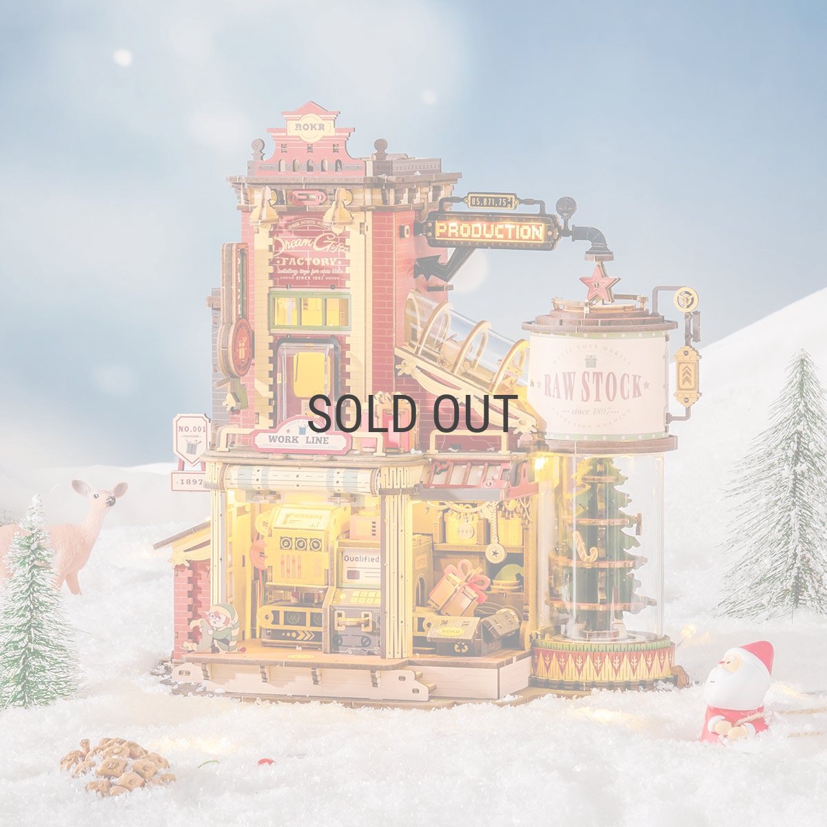 画像8: 【Rolife】ドリームギフトファクトリー　Christmas Dream Gift Factory 　ギフト工場　ミュージックドリーマー　ウッドパズル　ミニチュア EAB01 (8)