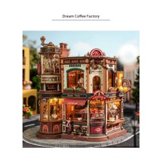 画像3: 【Rolife】 ドリームコーヒー工場　Dream Coffee Factory  英語版説明書　ウッドパズル　ミニチュア  DIY  (3)