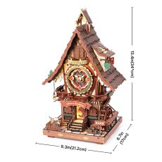 画像6: 【Rolife】 カッコウ時計　Art in Time's Tick Cuckoo Clock  時計　英語版説明書　木製オルゴール ウッドパズル　ミニチュア  DIY (6)