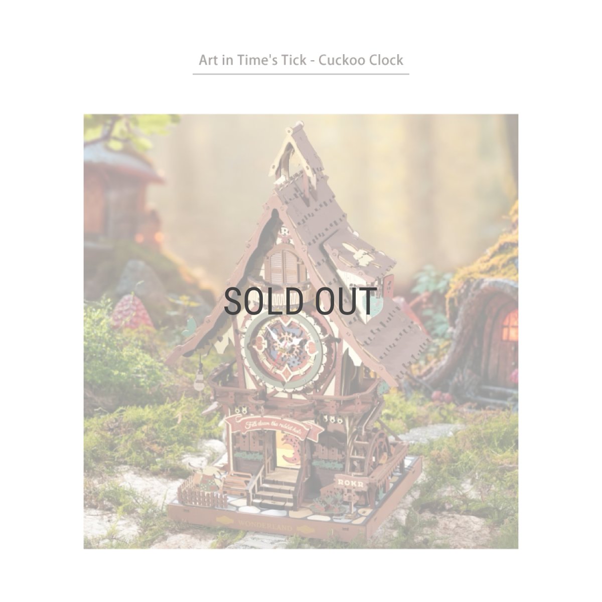 画像3: 【Rolife】 カッコウ時計　Art in Time's Tick Cuckoo Clock  時計　英語版説明書　木製 ウッドパズル　ミニチュア  DIY (3)