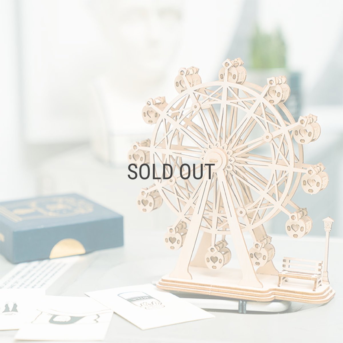 画像1: 【Rolife】観覧車　Ferris Wheel  ３D　ウッドパズル　木製パズル　DIY　ミニチュア模型 (1)