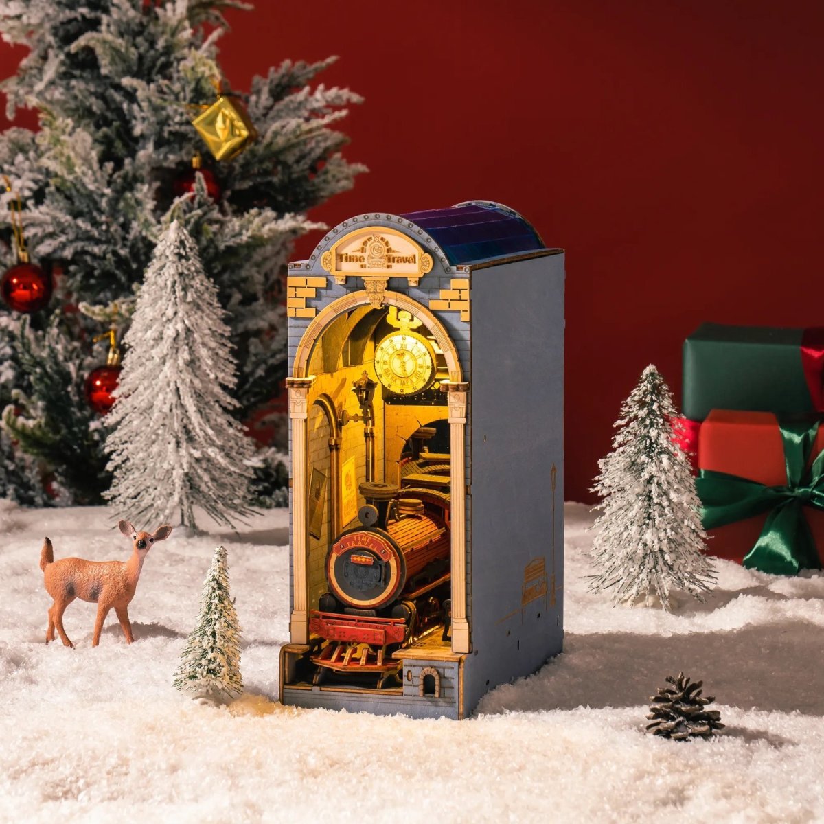 画像7: 【Rolife】タイムトラベル　Book Nook　ブックヌーク　ウッドパズル　ミニチュア　ブックエンド 　DIY (7)