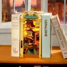 画像13: 【Rolife】ロマンティックなヴェネチア　Romantic Venice  Book Nook　ブックヌーク　ウッドパズル　ミニチュア　ブックエンド  (13)