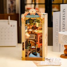画像12: 【Rolife】ロマンティックなヴェネチア　Romantic Venice  Book Nook　ブックヌーク　ウッドパズル　ミニチュア　ブックエンド  (12)