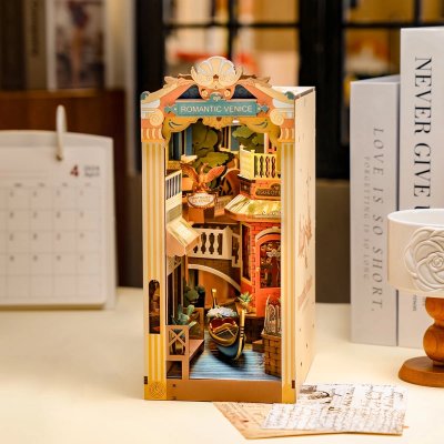 画像3: 【Rolife】出会いの花屋　Floral Coner Book Nook　ブックヌーク　ウッドパズル　ミニチュア　ブックエンド 