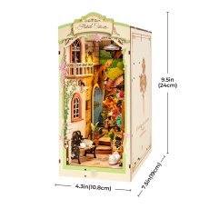 画像17: 【Rolife】出会いの花屋　Floral Coner Book Nook　ブックヌーク　ウッドパズル　ミニチュア　ブックエンド  (17)